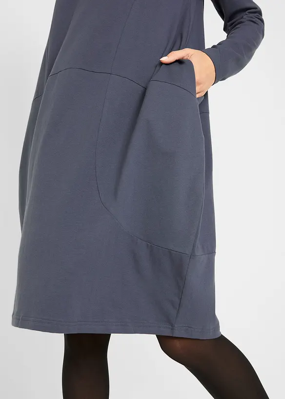 Ballongformad jerseykl&auml;nning, bonprix