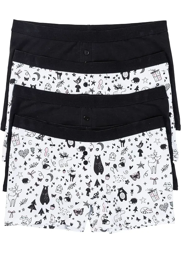 Boxertrosa (4-pack), bonprix