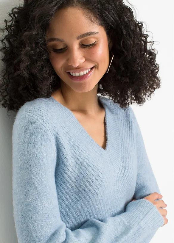 Stickad klänning, bonprix