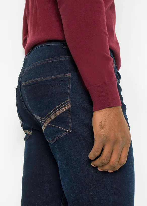Multistretchjeans med bekväm midja, normal passform, raka ben, bonprix
