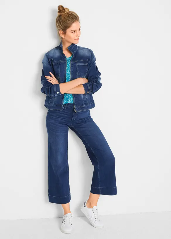 Extra mjuka 7/8-jeansculotter, bonprix