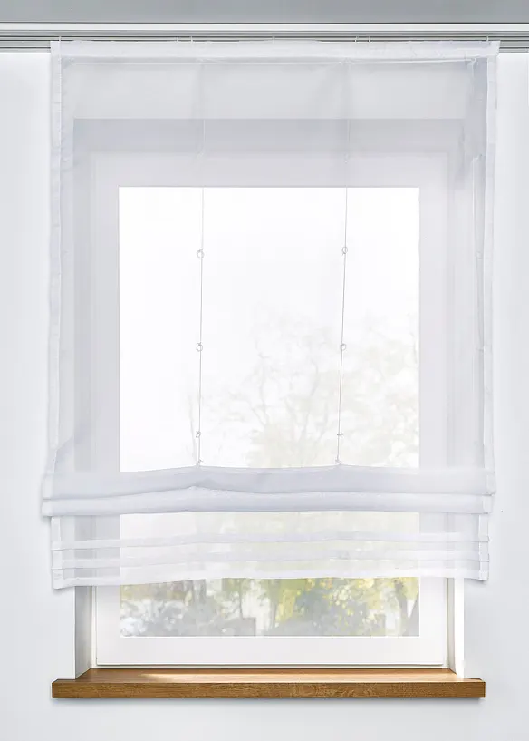 Transparent hissgardin, enfärgad, bonprix