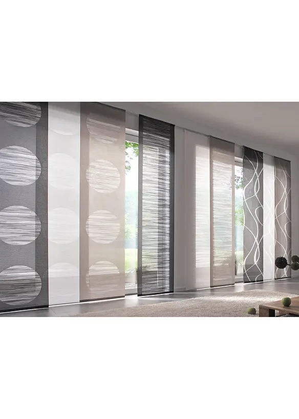 Panelgardin med vågor (1-pack), bonprix