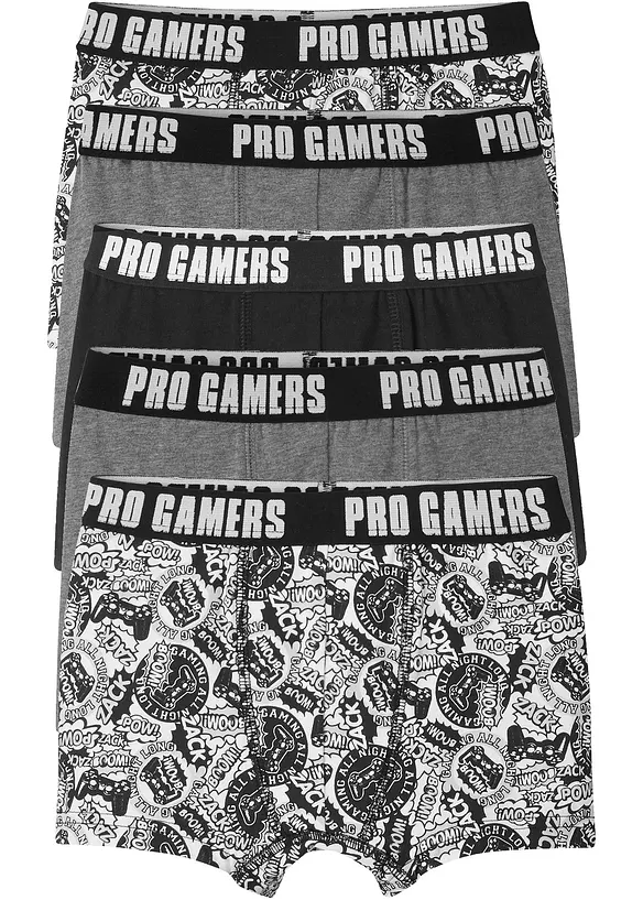 Boxershorts med mjuk bomull (5-pack), bonprix