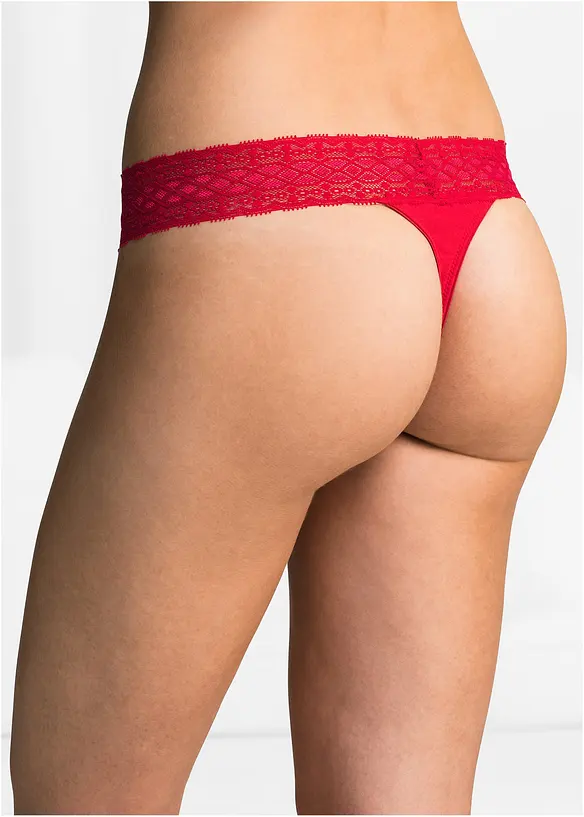 Stringtrosa med spets, bonprix