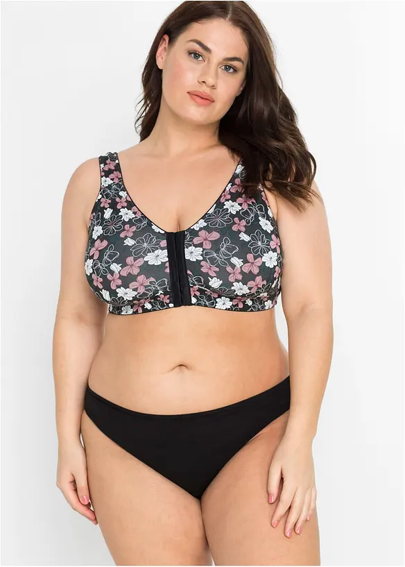 Framkn&auml;ppt BH utan bygel  med bomull (2-pack), bonprix