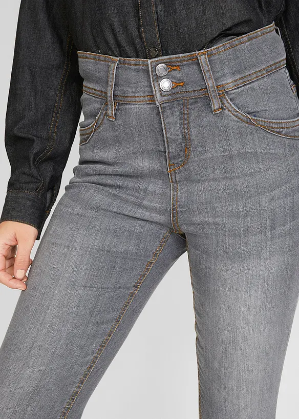 Jeans med Slim Fit och High Waist, comfort Stretch, bonprix