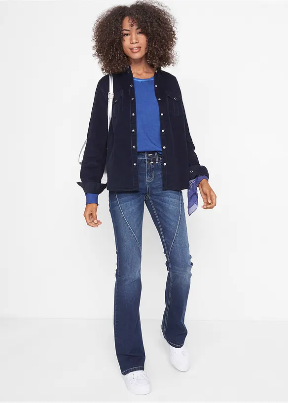 Bootcut Jeans Mid Waist, Stretch, bonprix