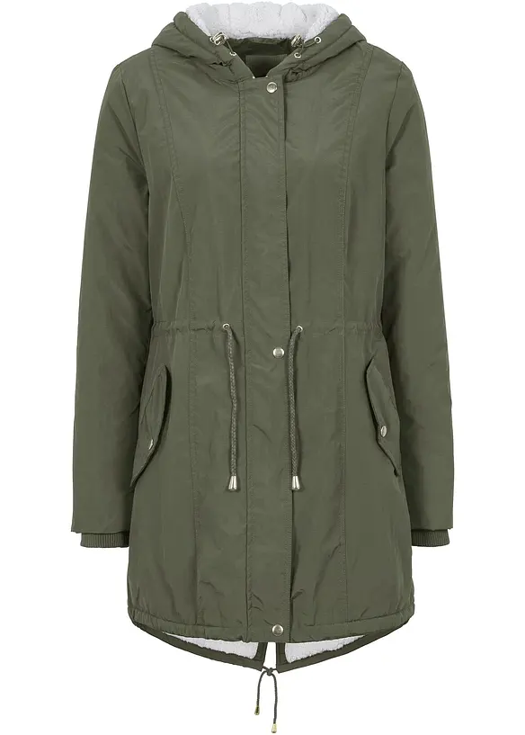 Parkas med teddyfoder, bonprix