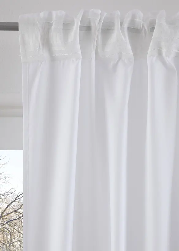 Gardinlängd med LED-belysning och julgran (1-pack), bonprix