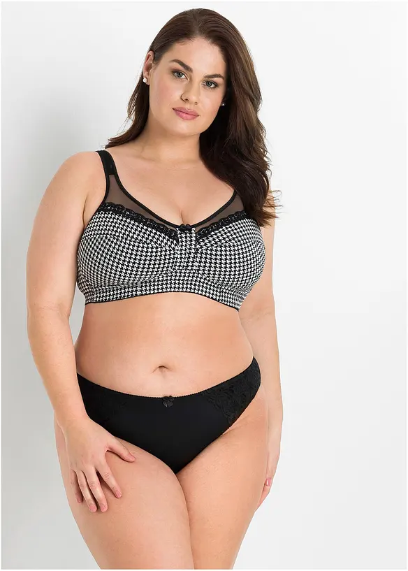 Avlastande BH utan bygel, med vadderade axelband, bonprix