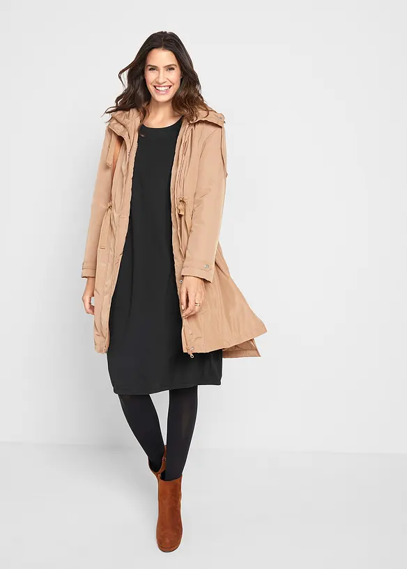 Ballongformad klänning i bomullsmix, bonprix