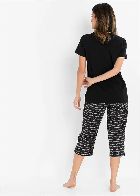 Capripyjamas av ren bomull, bonprix