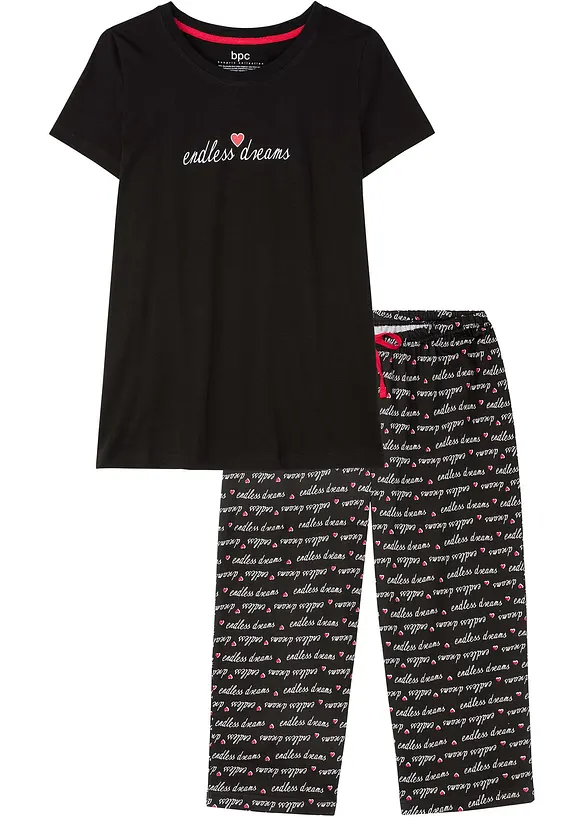 Capripyjamas av ren bomull, bonprix