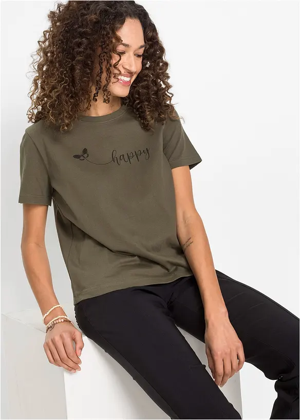 T-shirt av ren bomull, bonprix