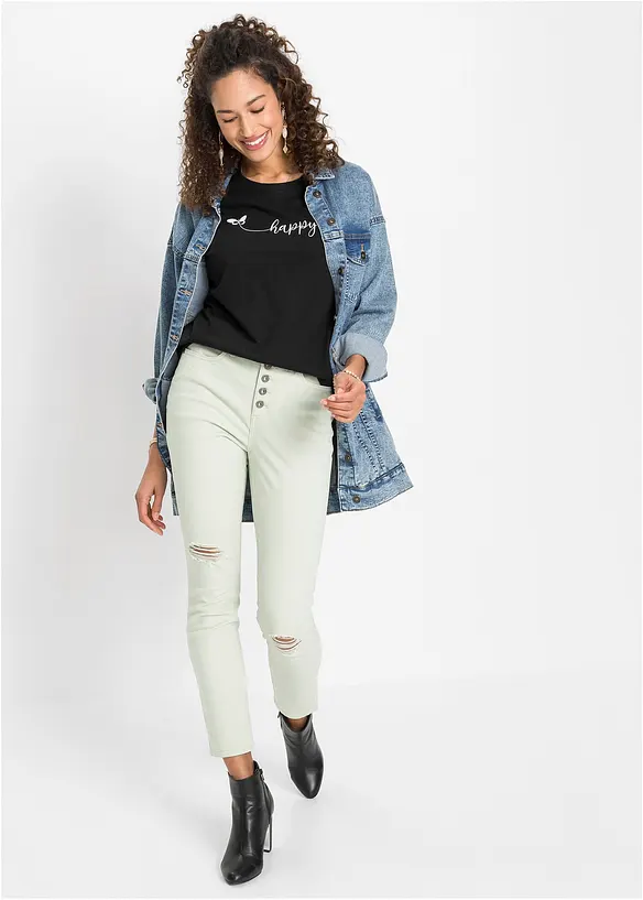 T-shirt av ren bomull, bonprix