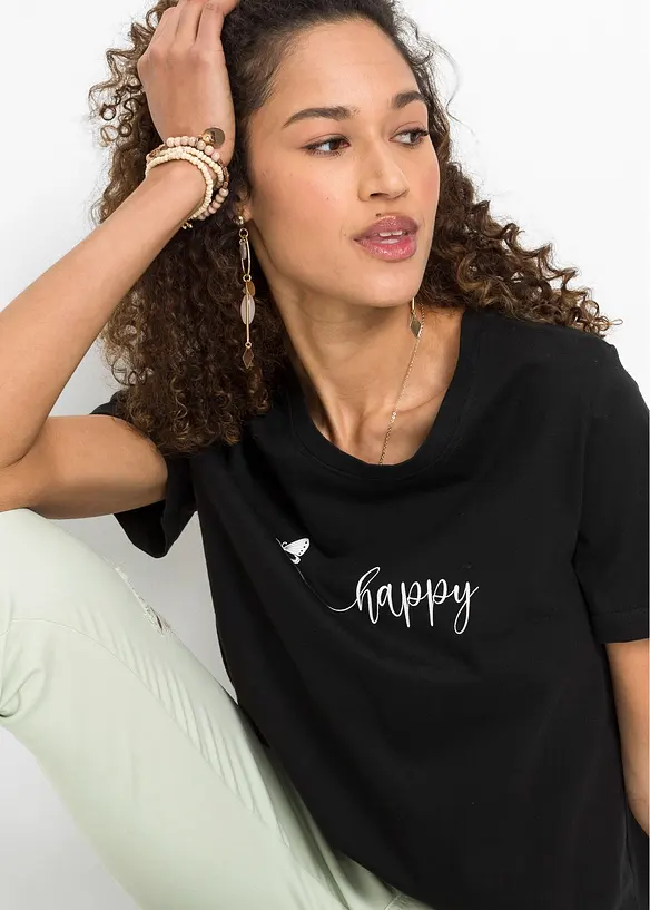 T-shirt av ren bomull, bonprix
