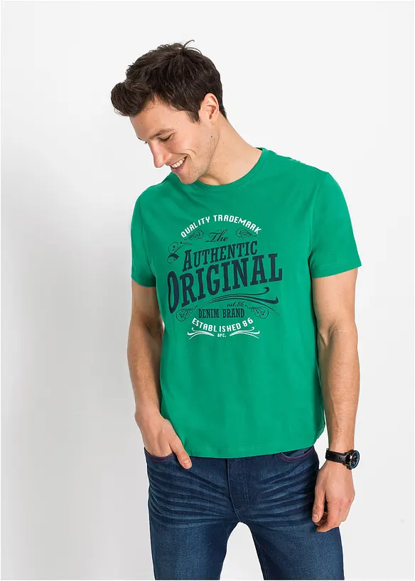 T-shirt i bomull (2-pack), bonprix