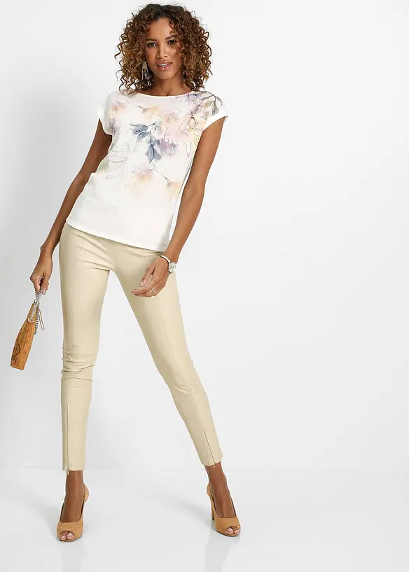Blommig blustopp, bonprix
