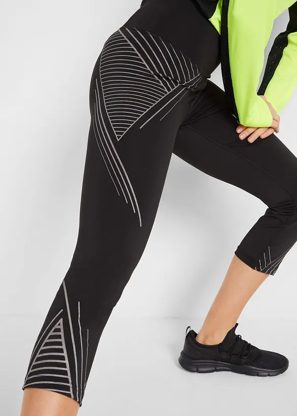 3/4-sportleggings med ficka, bonprix