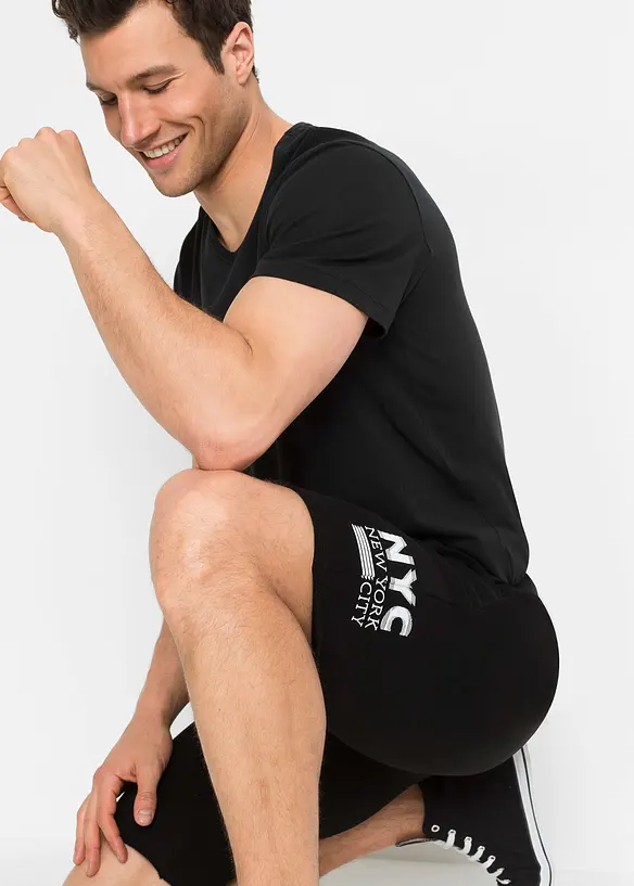 Trikåbermudas med ofållade kanter, bonprix
