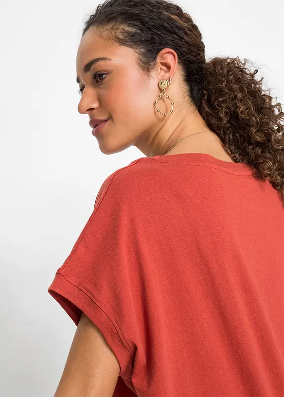 Lång topp i ren bomull, bonprix