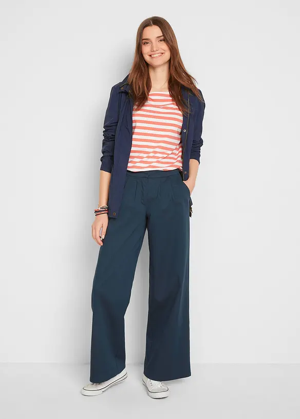 Tunn parkas med huva, bonprix