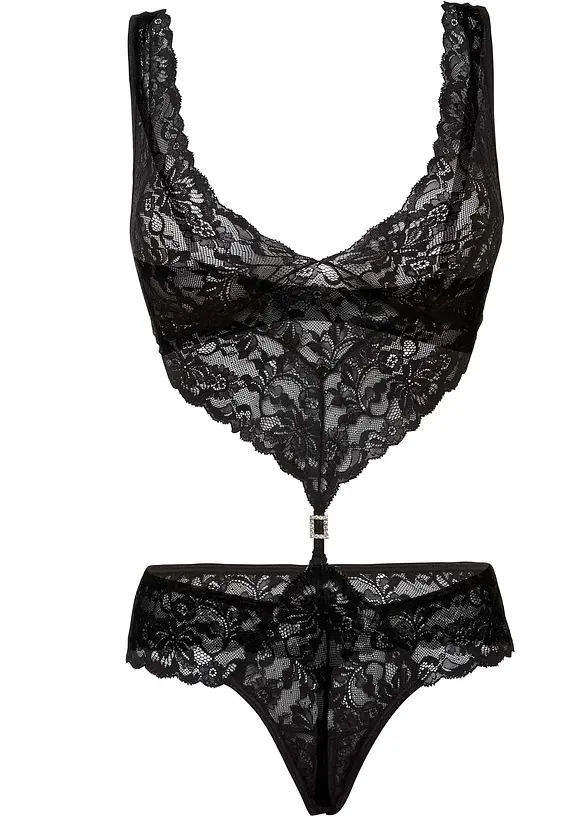 Stringbody med öppen gren, bonprix