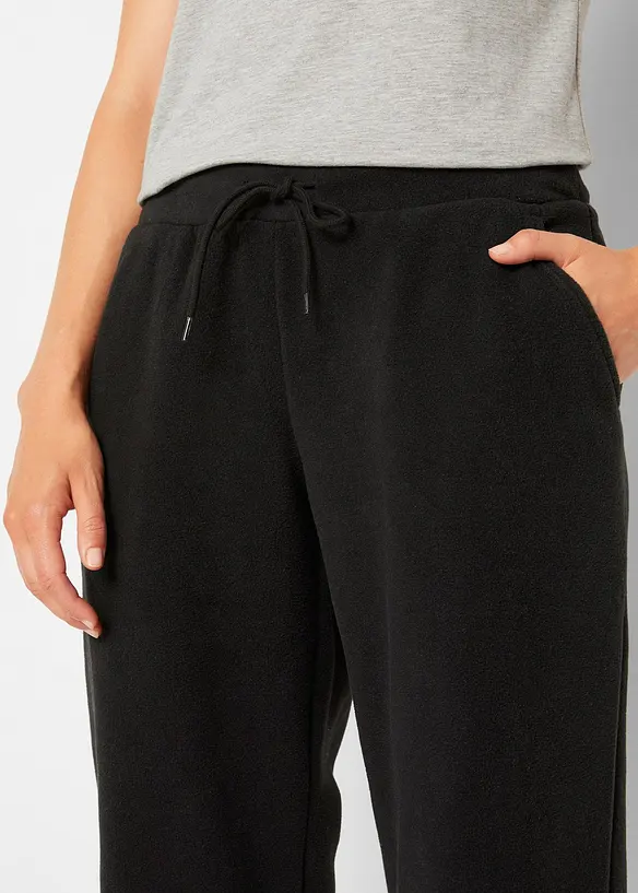 Fleecebyxa i dra på-modell med bekväm midja, bonprix