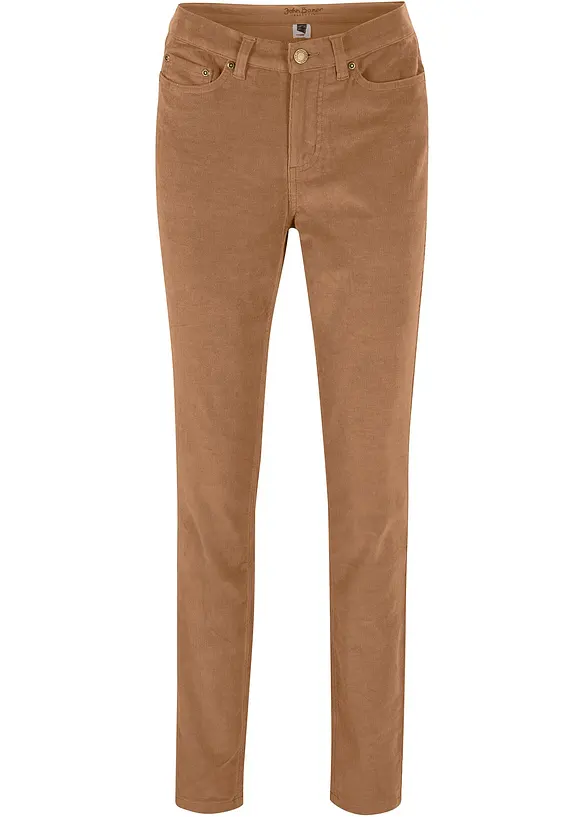 Manchesterbyxa med stretch, skinny, bonprix