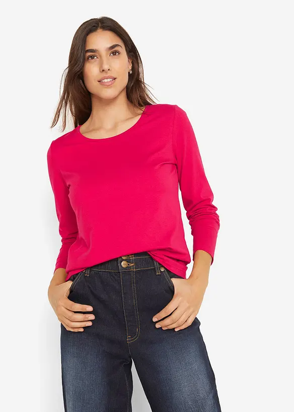 Långärmad topp (2-pack), bonprix