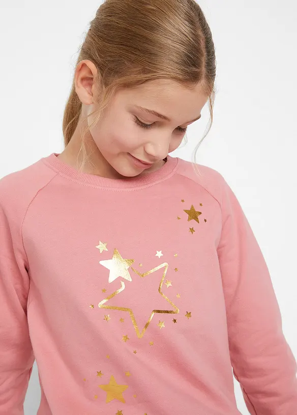 Sweatshirt i ren bomull, bonprix
