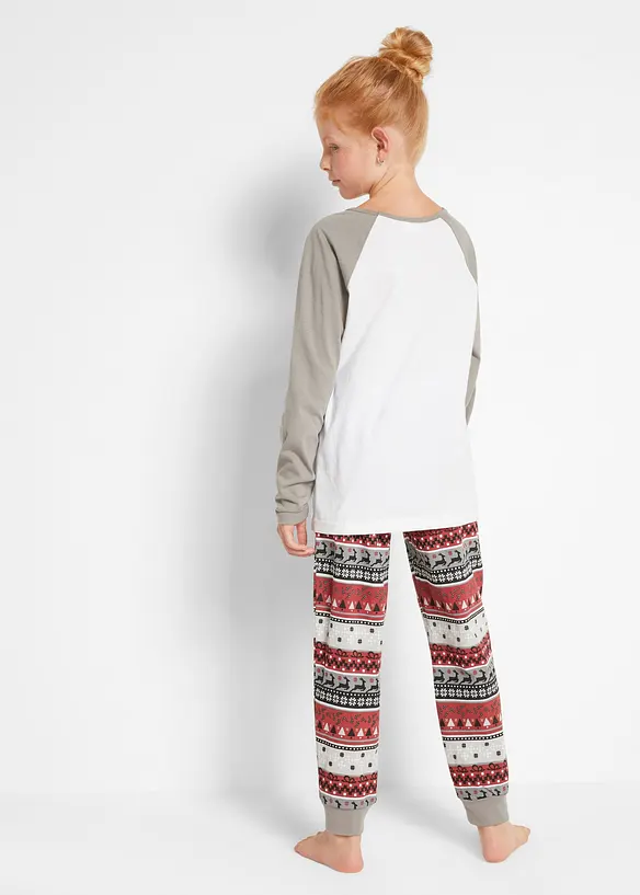 Pyjamas i ekologisk bomull (2 delar), bonprix