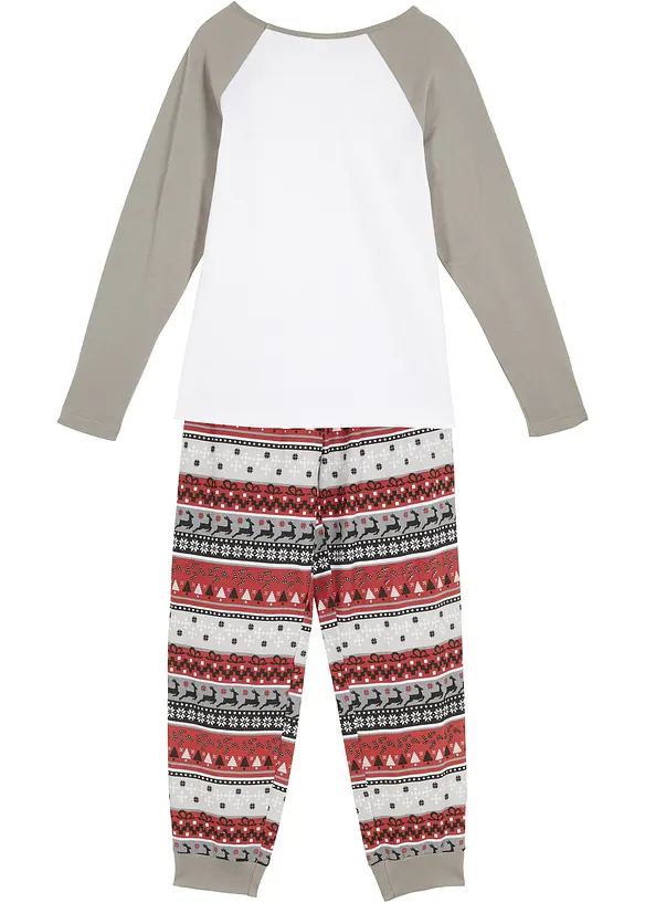 Pyjamas i ekologisk bomull (2 delar), bonprix