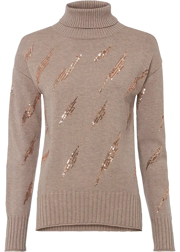 Tröja med paljetter, bonprix