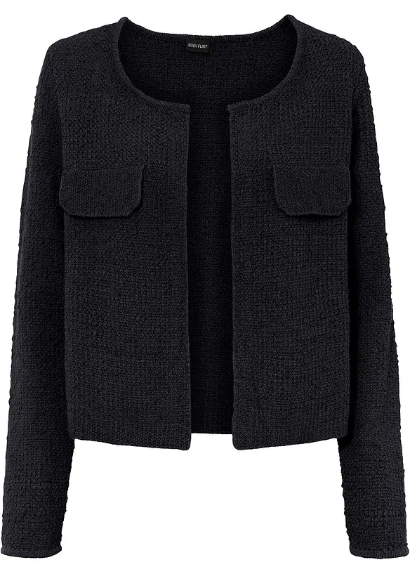 Grovstickad cardigan, bonprix