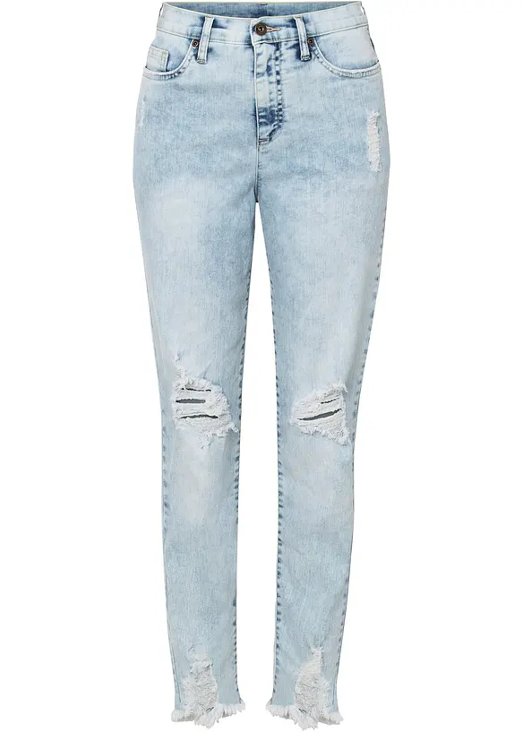Mom jeans med destroyed-effekter, bonprix