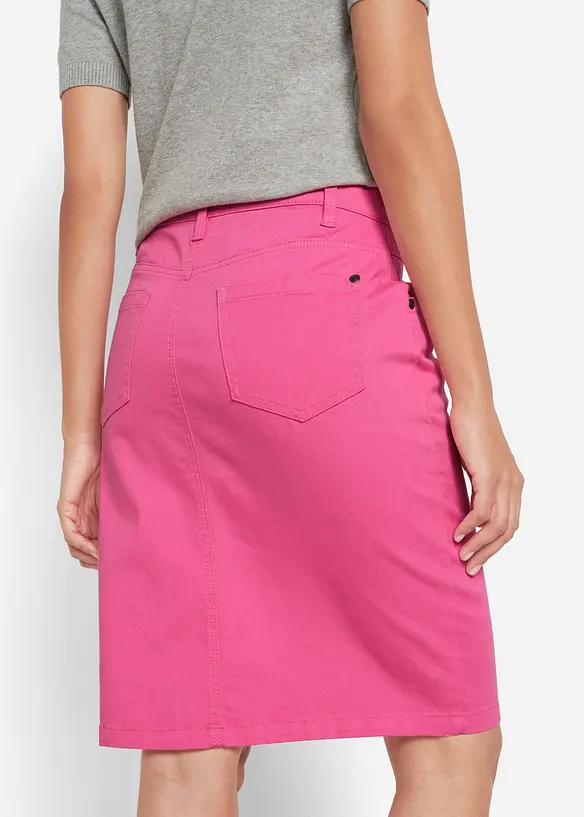 Jeanskjol med stretch, bonprix