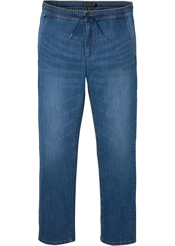 Tunna dra på-jeans, Regular Fit, Straight, bonprix