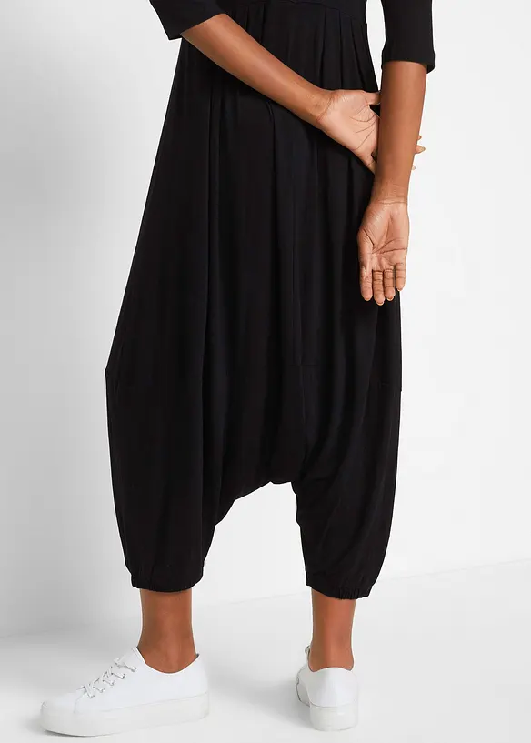 Jumpsuit med harembyxa i hållbar viskos, bonprix