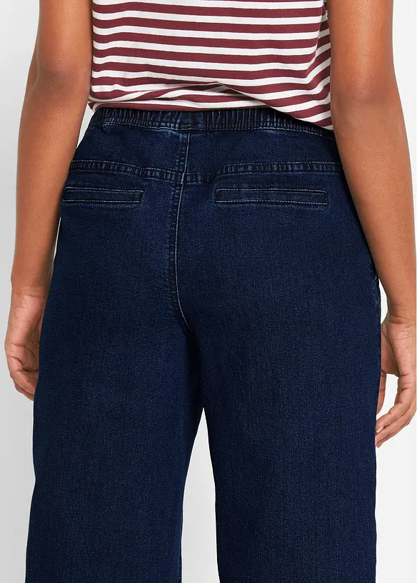 Stretch Wide Leg Jeans Mid Waist, bonprix