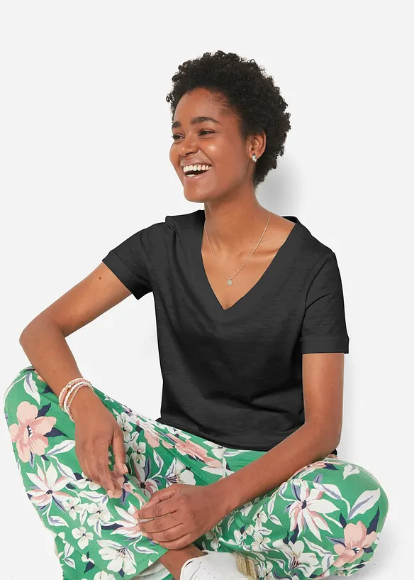 T-shirt i ren bomull, bonprix