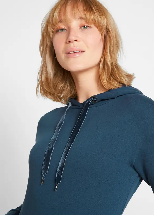Jerseyklänning med bomull, bonprix