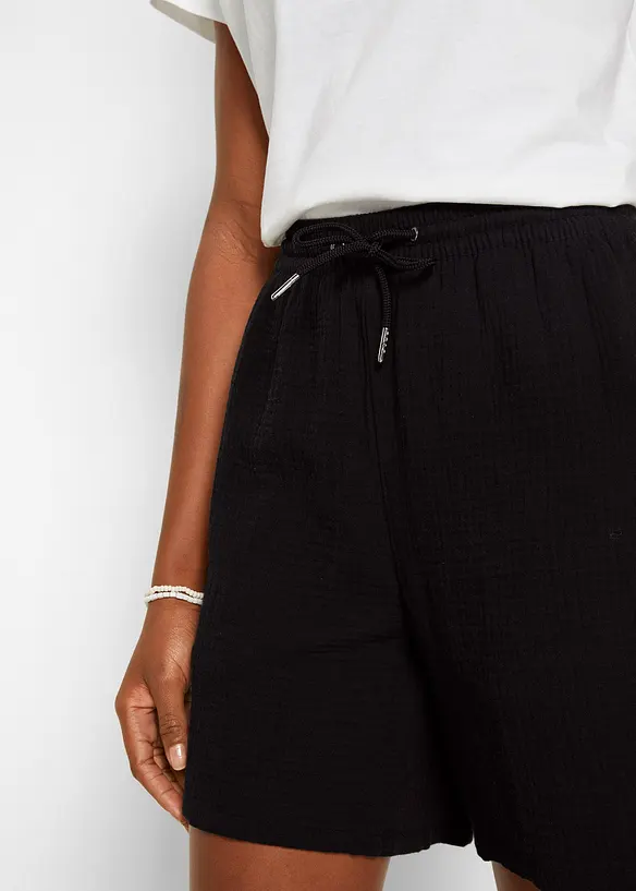 Muslinshorts av ren bomull, bonprix
