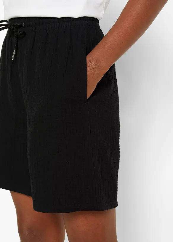 Muslinshorts av ren bomull, bonprix