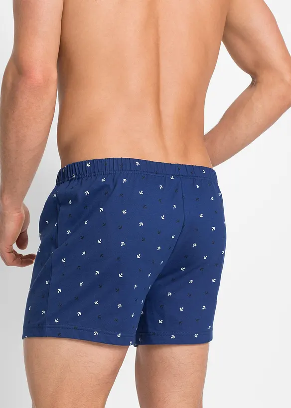 Ledigt skurna jerseyboxershorts (3-pack), bonprix