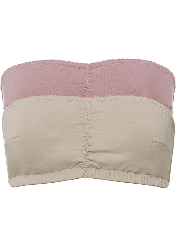 Bandåbehå (A- till C-kupa), ekologisk bomull (2-pack), bonprix