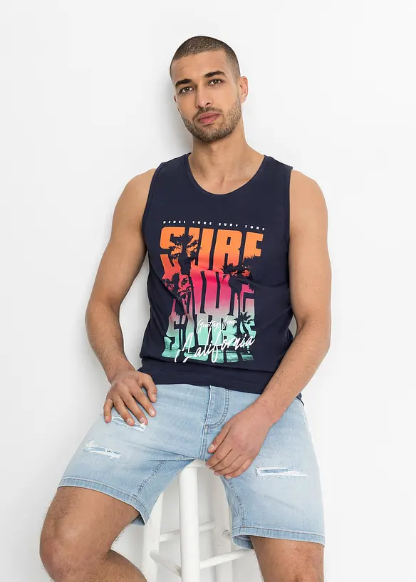 Linne (2-pack) i ekologisk bomull, smal passform, bonprix