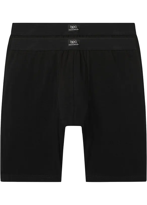 Långa boxershorts med bomull (2-pack), bonprix