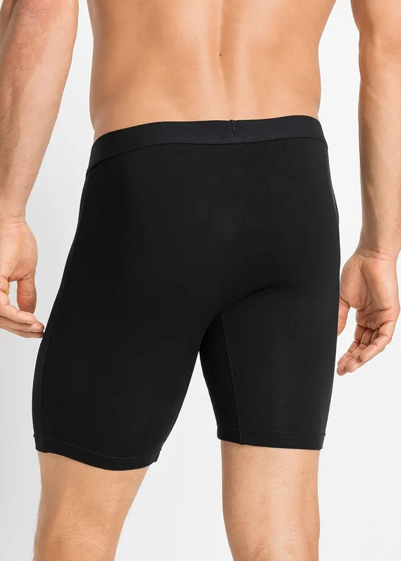 Långa boxershorts med bomull (2-pack), bonprix